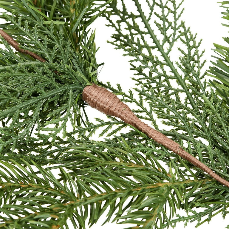 Holiday Time 9-Foot Artificial Sonoma Cypress Evergreen Christmas Garland | Walmart (US)