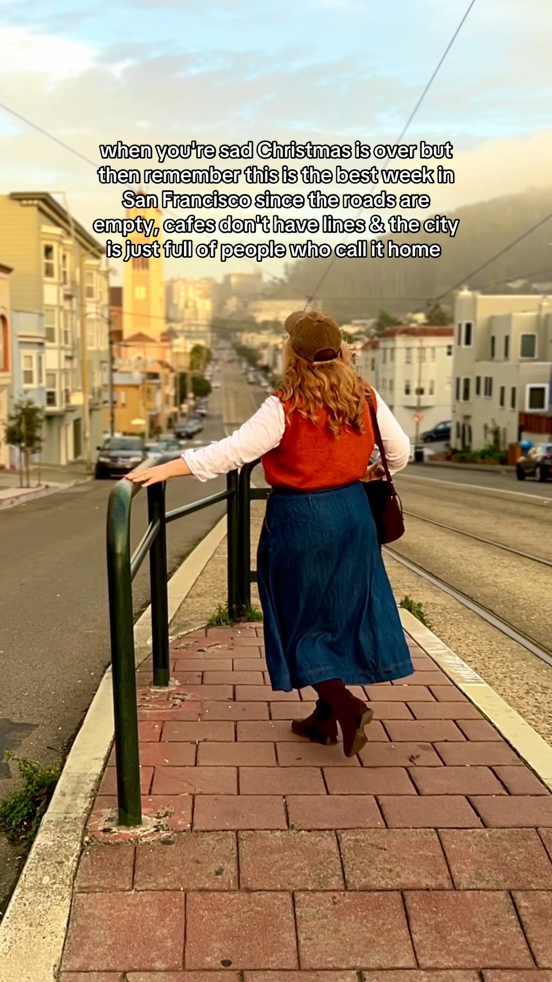 realized I wore basically head to toe sezane today hehe. I ran a bunch of errands in San Francisco and got so many compliments on my cozy outfit. Paired a sweater vest with a white button up shirt, denim skirt and brown high boots. #size14 #sezane #sezanelovers #curvy #curvystyle #sanfrancisco #winter #sweatervest #deniminskirt #midsize  

 #LTKSeasonal #LTKMidsize #LTKStyleTip