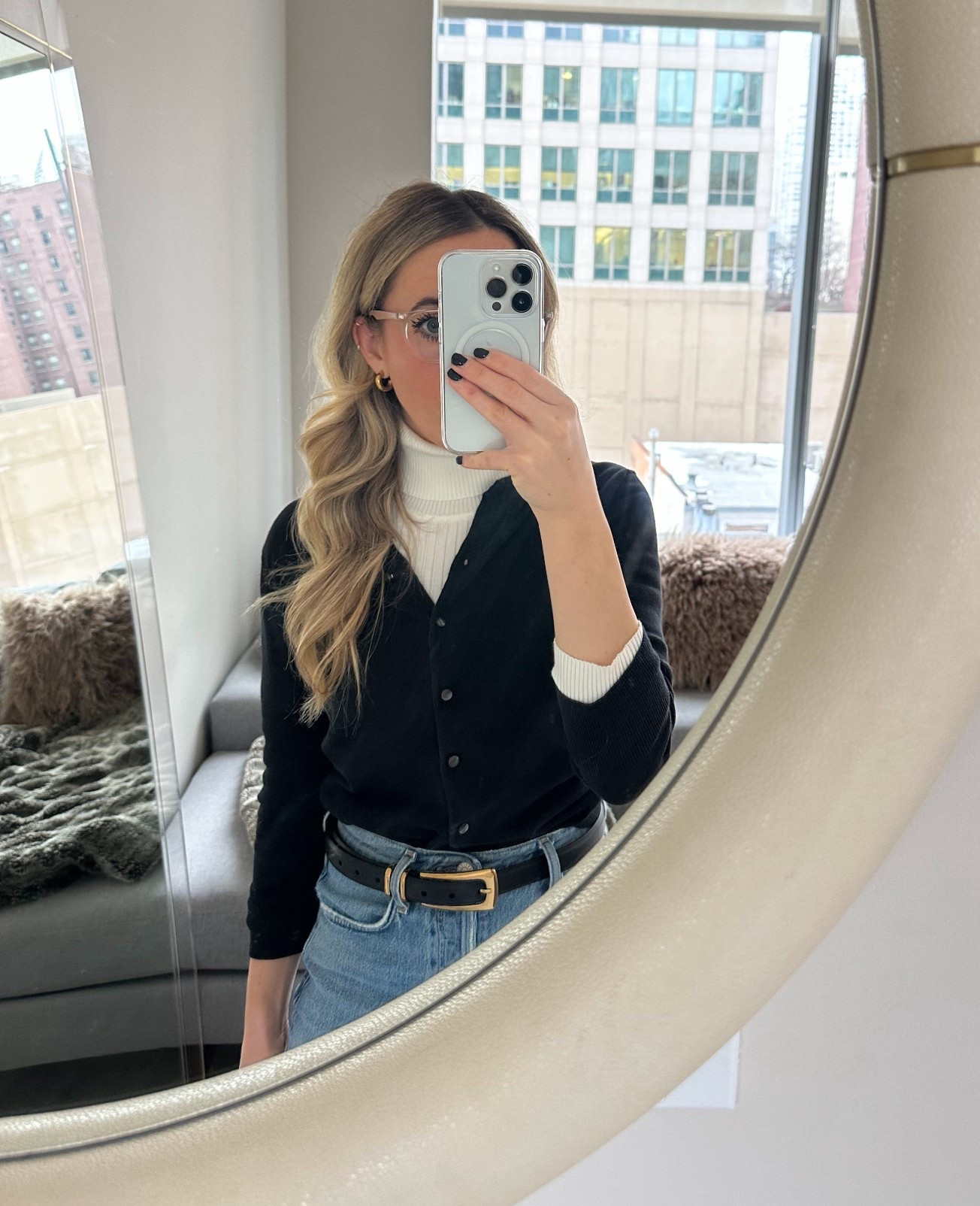 Chicago: Daily Outfit- workwear 



ootd style fashion, workwear, winter work outfit, winter office outfit, work outfit jeans, turtleneck and cardigan 

#LTKWorkwear #LTKSeasonal #LTKdayinmylife