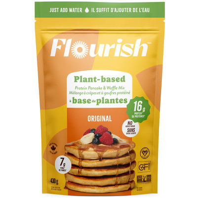 Flourish Plant-Based Protein Pancake & Waffle Mix Original | Well.ca