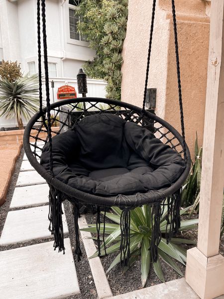 Macrame indoor/outdoor hanging chair 

#LTKhome