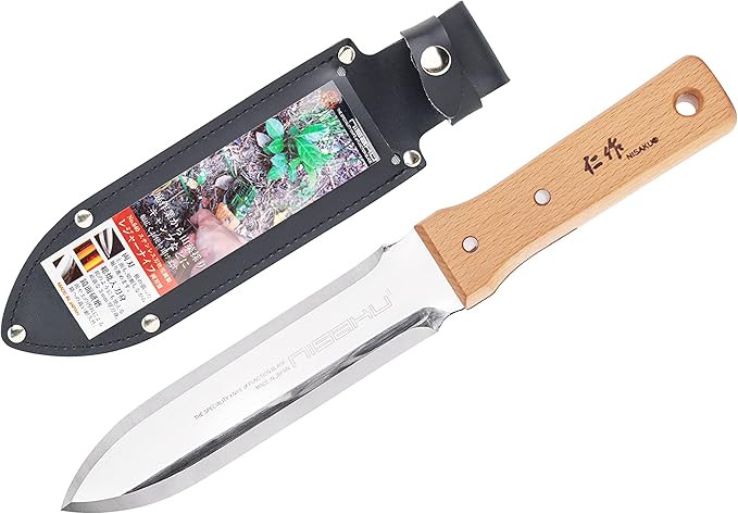 Nisaku NJP640 Ryohbagata Hori-Hori Weeding & Digging Knife-Double Sharp Edge, Japanese Stainless ... | Amazon (US)