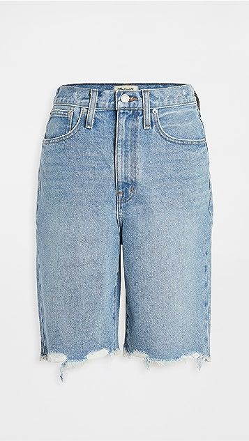 High Rise Midi Length Jean Shorts | Shopbop