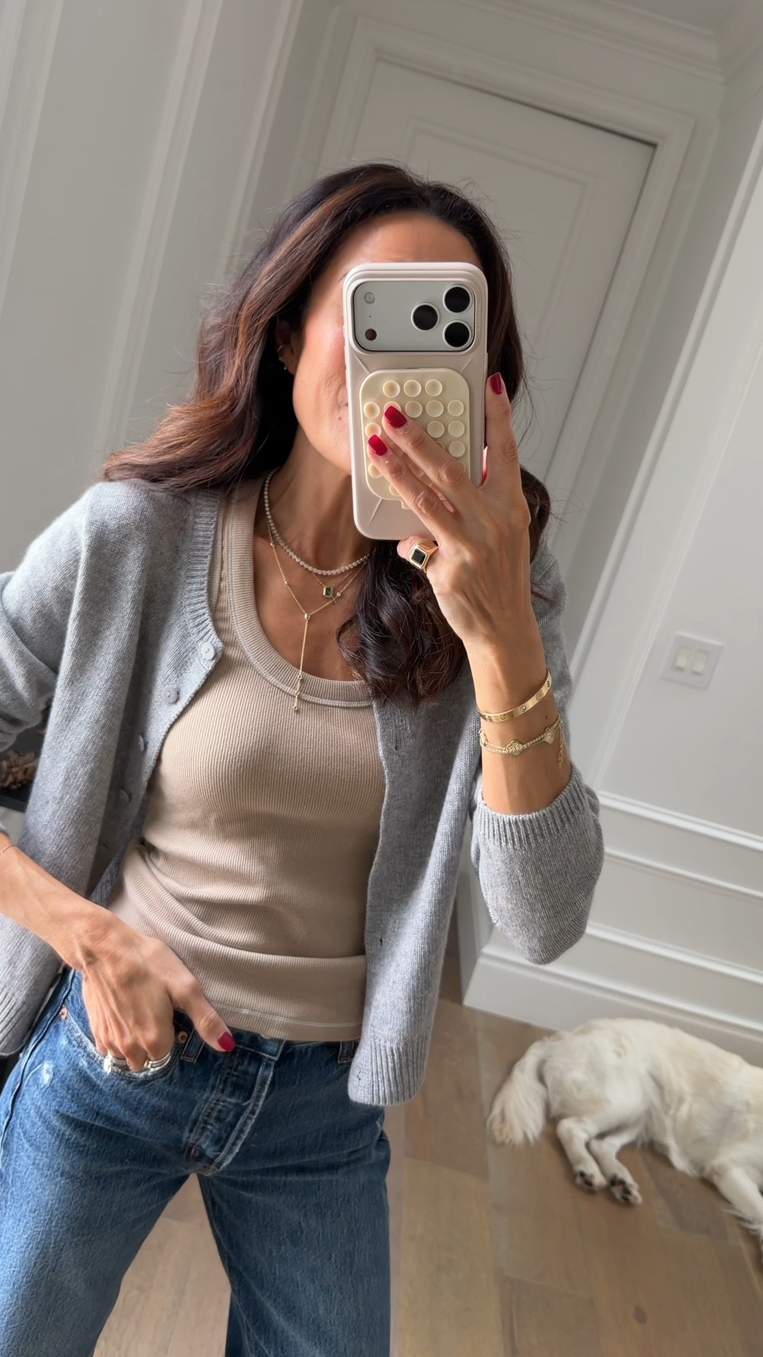 The cardigan I have in multiple colors! The perfect spring layer! 
Cardigan XS
Tank XS
Denim 24, tts 

#LTKOver40 #LTKSeasonal