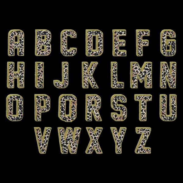 Leopard Letter Patches | Stoney Clover Lane