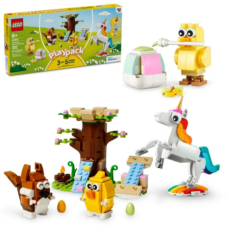 LEGO Creator Springtime Animal Play Pack - 5 Adorable Animal Builds in 1 Box - Easter Chick, Unic... | Walmart (US)
