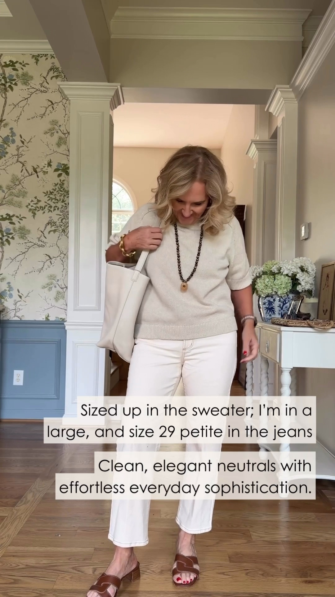 I’m wearing a large in the sweater since I sized up, and a size 29 petite in the jeans. I love these clean, neutral pieces together. Simple, comfortable, and just polished enough to take you pretty much anywhere.

#LTKdayinmylife #LTKgrwm #LTKootd