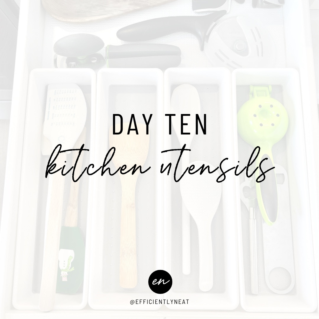 🙋🏻‍♀️ Who else is so excited for this much needed Kitchen Utensil challenge?!

👉🏼 Swipe to get all my tips on how to declutter & organize your utensils✨

👀 Looking for products to help maintain your organization - check out the link in my bio or follow @efficientlyneat on the LTK app for product links & more!

#LTKhome #LTKfindsunder50 #LTKfamily