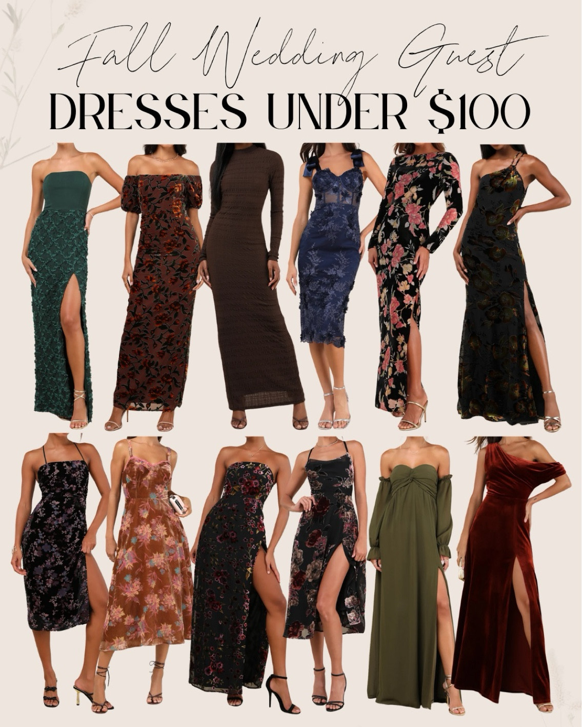 Fall Wedding Guest Dresses under $100 🍁👗

#LTKFindsUnder100 #LTKParties #LTKWedding