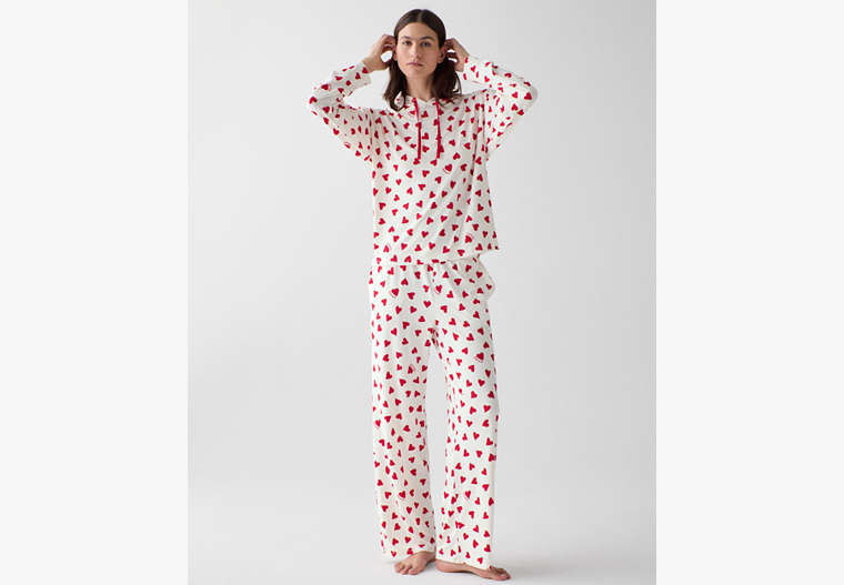 Kate Spade Valentine's Hooded Sleep Set, Fluttering Hearts - Small | Kate Spade Outlet
