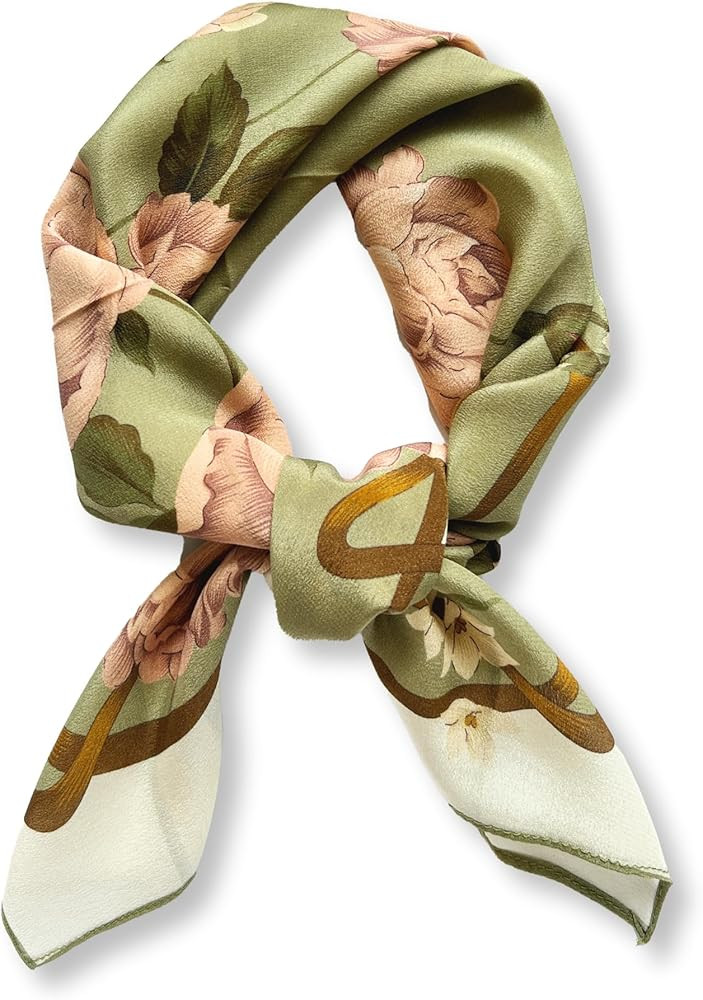 PoeticEHome 100% Pure Mulberry Silk Scarf - 68 x 68 cm Scarf for Women | Square Scarf with Gift B... | Amazon (DE)