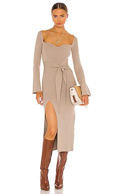 Song of Style Timothee Dress in Taupe from Revolve.com | Revolve Clothing (Global)