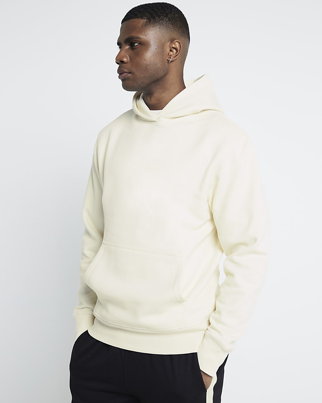 Beige Essential Front Pocket Hoodie | River Island UK & IE