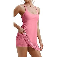 IUGA Women Tennis Dress Workout Dress Exercise Dress with Built-in Bras & Shorts Golf Athletic Dr... | Amazon (US)