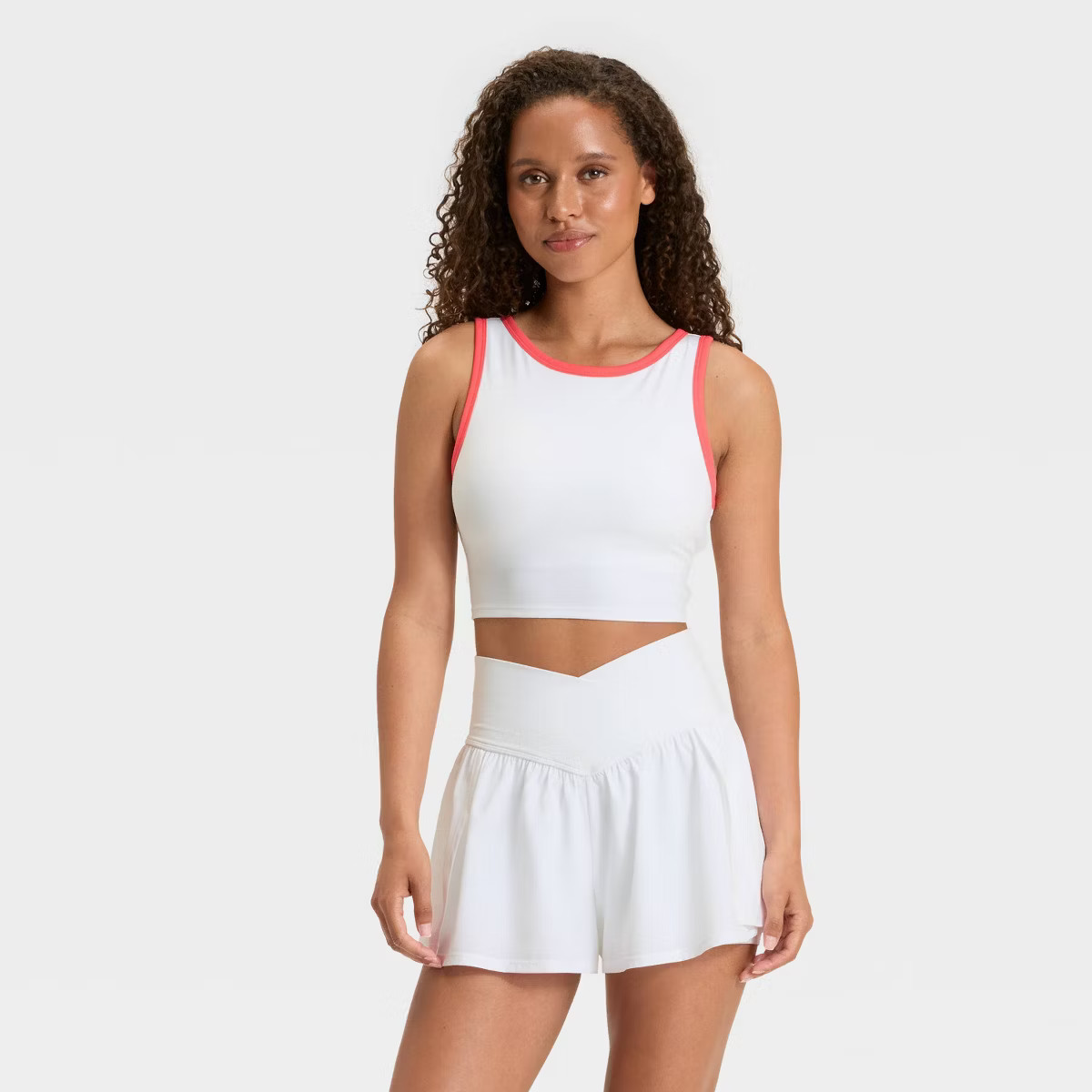 Women's Contrast Longline Sports Bra - JoyLab™ | Target
