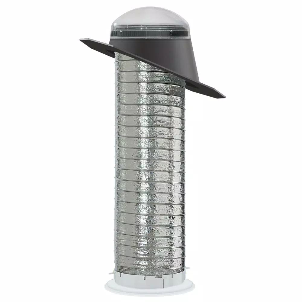 14 in. Sun Tunnel Tubular Skylight with Flexible Tunnel and Pitched Flashing | The Home Depot
