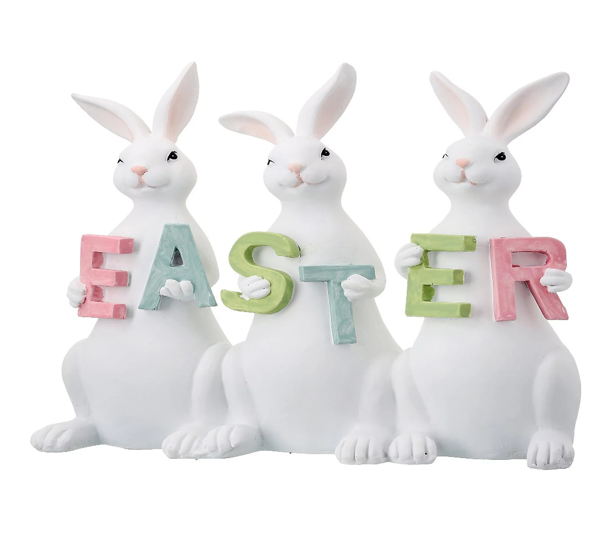 RC Home Decor- 8"" Easter Bunny ""EASTER"" Figurin e Decor | QVC