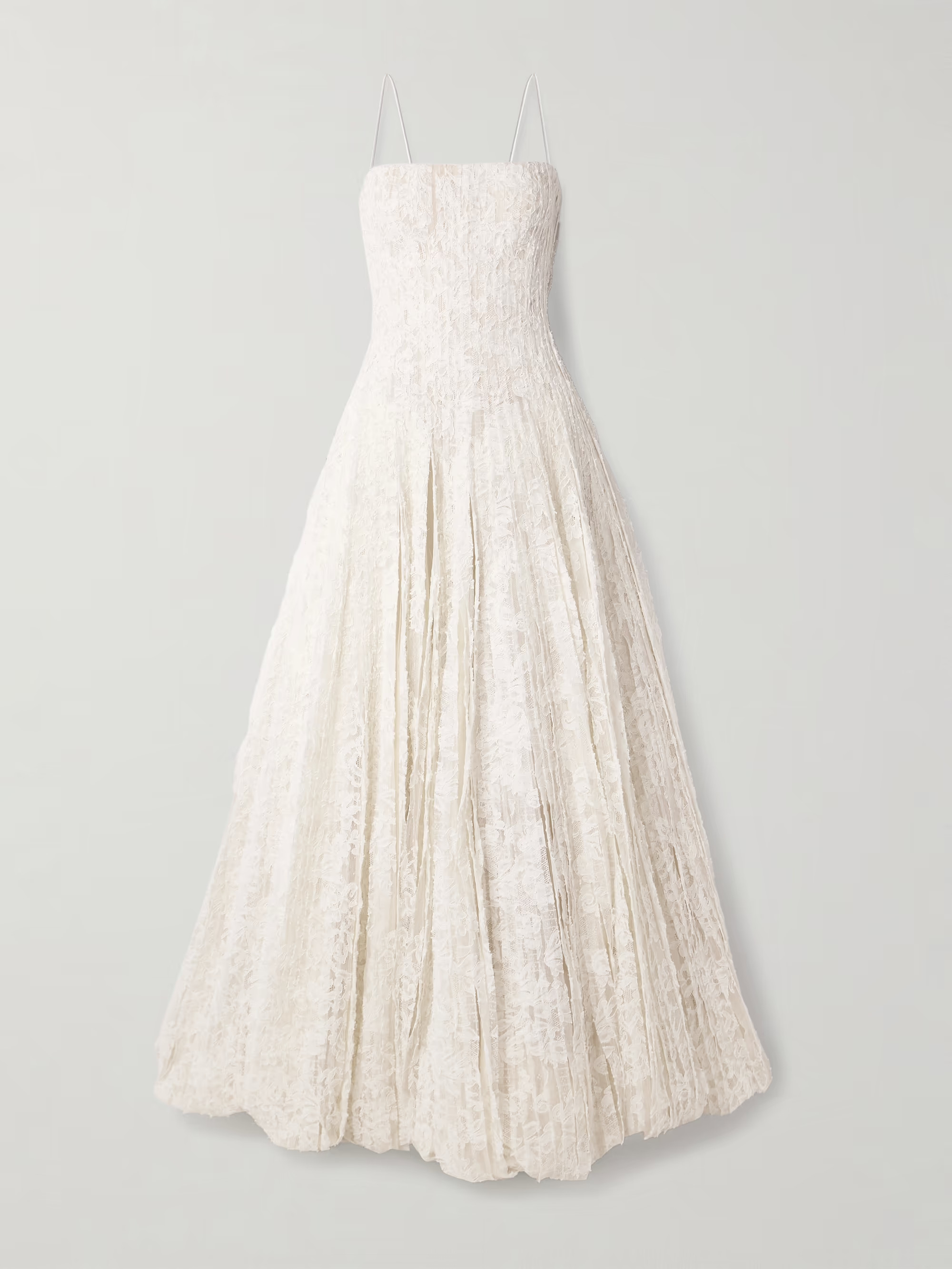 Marlow pintucked cotton-blend corded lace gown | NET-A-PORTER (US)