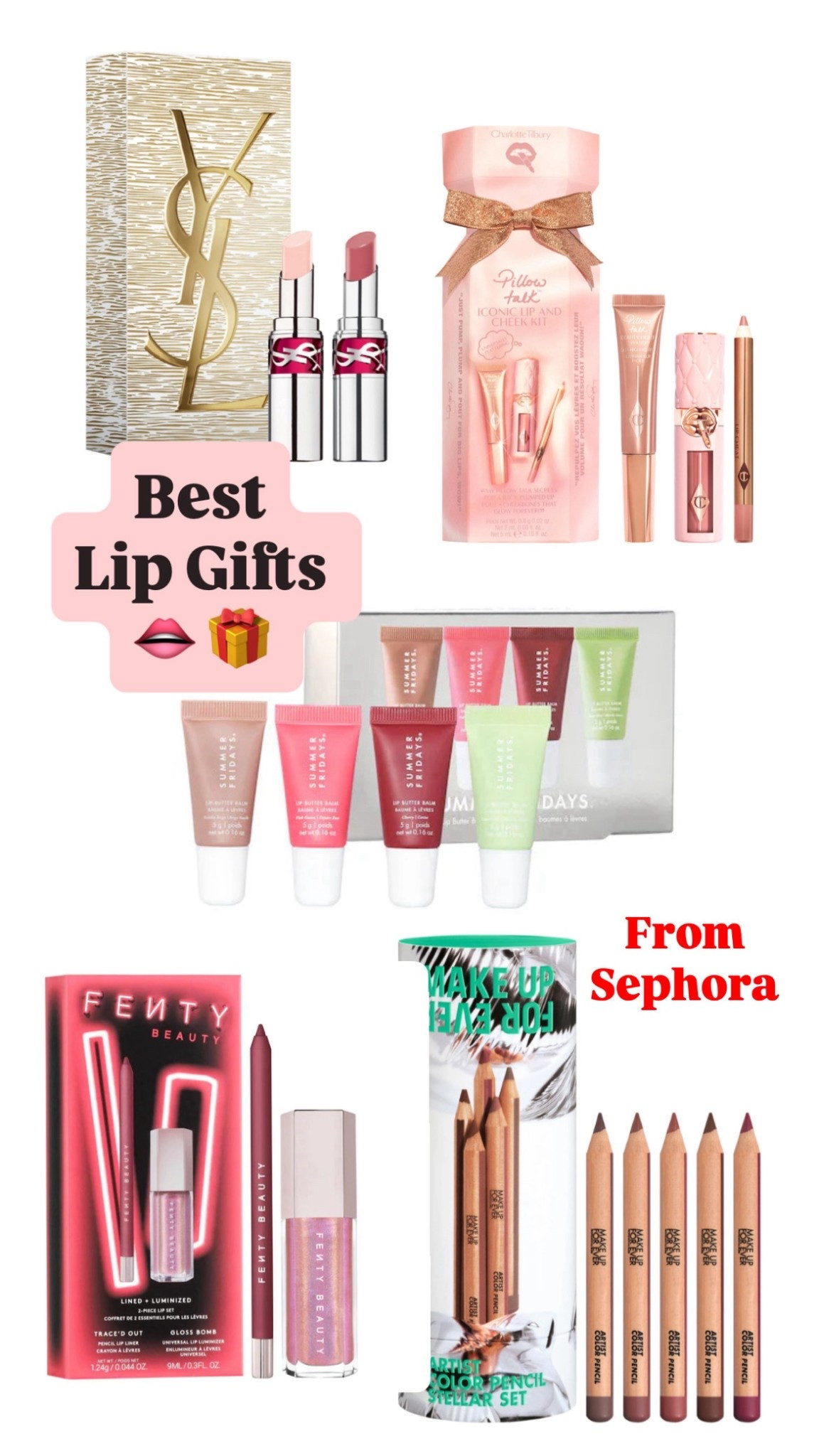 👄 💄 BEST LIP GIFT SETS found at Sephora right now!! So many great options for all ages. 

#LTKSaleAlert #LTKOver40 #LTKFindsUnder100