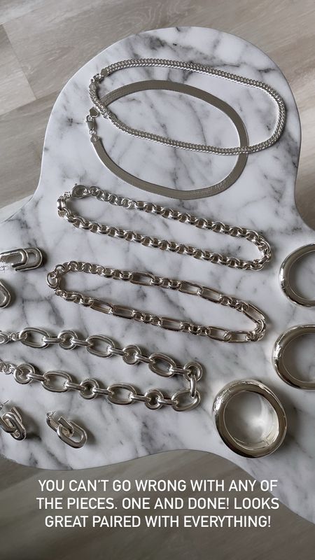 Jewelry sale! ✨ One of my favorite jewelry brands is doing 20% off for Mother’s Day. 🎁 Chunky jewelry is in and so is silver! I’ve always been a silver girlie but love mix matching different metals. Sterling silver is a great affordable option to start your jewelry collection. Love these chunky pieces that make the best statement piece for any outfit. It’s easy as one and done or you can add on all the layers! Would make the best Mother’s Day gift 😉

Chunky jewelry, silver jewelry, chain necklace, necklaces, earrings, bracelets, sale, Ring Concierge, Mother’s Day gift guide, gift ideas for her, The Stylizt 



#LTKSaleAlert #LTKGiftGuide #LTKStyleTip