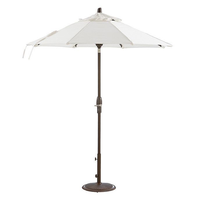 Round Outdoor Patio Umbrella Canvas Canopy | Ballard Designs, Inc.