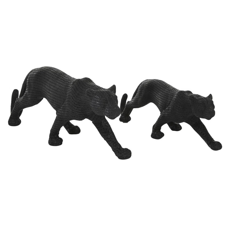 Godofreda 2 Piece Jaguar Figurine Set | Wayfair Professional