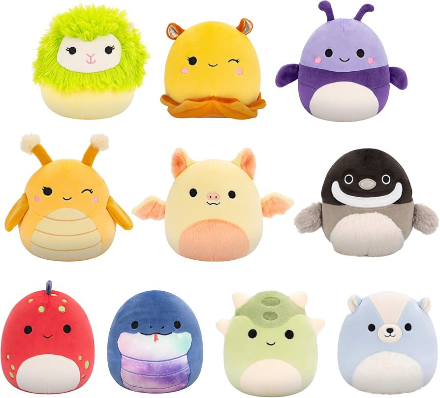 Squishmallows Original 5-Inch 10-Pack – Axel, Bijan, Cavaleri, Dolan, Gertrude, Greer, Herman, ... | Amazon (US)