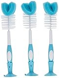 Dr. Brown's Reusable Sponge Baby Bottle Cleaning Brush Set with Suction Cup Stand, Scrubber and N... | Amazon (US)