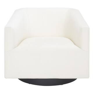 SAFAVIEH Birdie White/Cream Upholstered Side Chairs ACH1302A - The Home Depot | The Home Depot