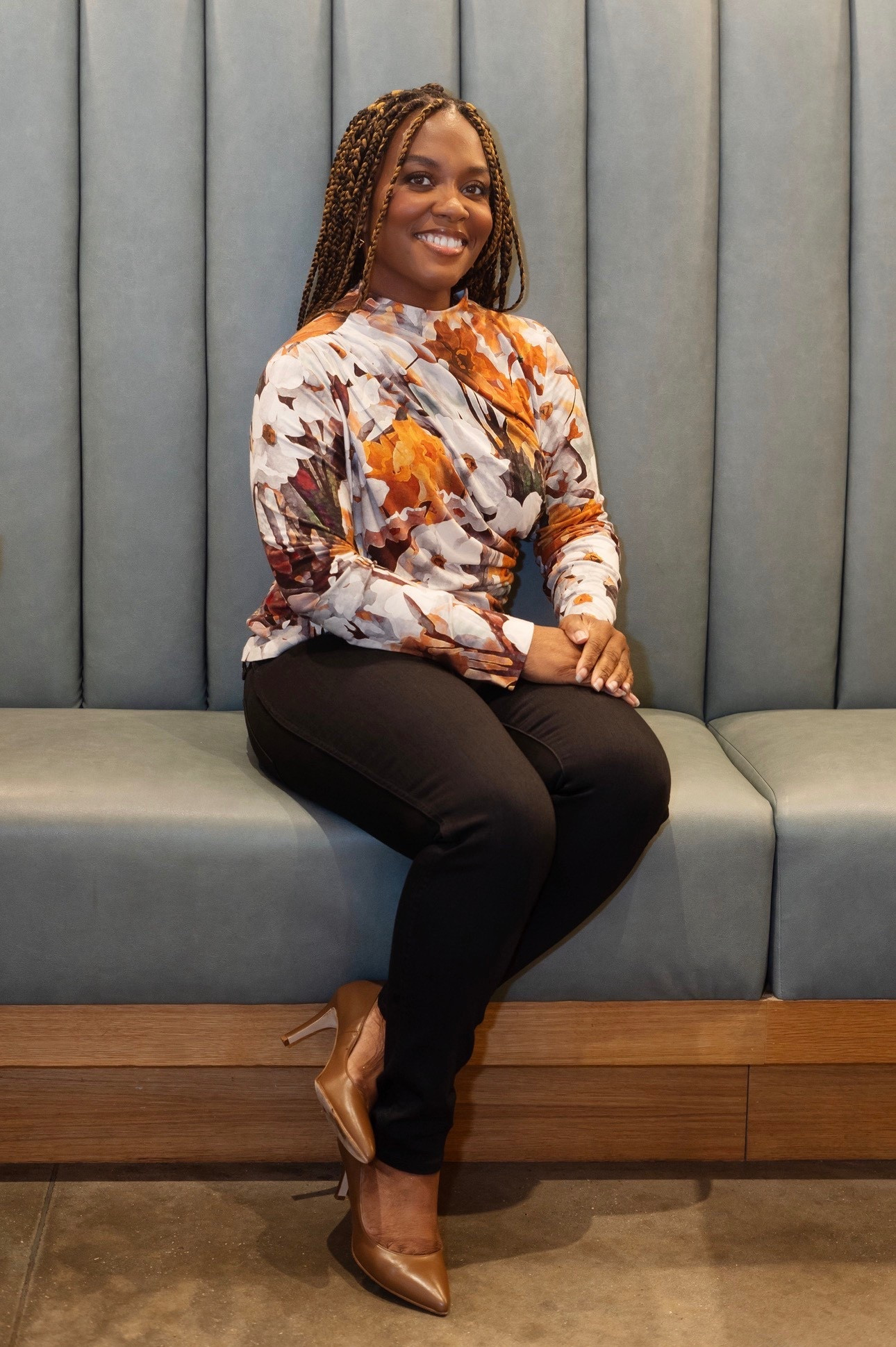 Love combining my handmade pieces with favorite staples! This draped floral top is a recent make, paired with my absolute favorite black skinny jeans from Madewell (linked!). Finished the look with these gorgeous nude-for-me pumps from Kahmune, but similar to the Sam Edelman Hazel. Linking similar tops too! Perfect elevated casual look.

#LTKPetite #LTKShoeCrush #LTKSeasonal
