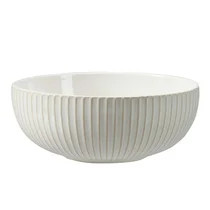 Better Homes & Gardens Modern Farmhouse Mix & Match 10" Striped Serving Bowl | Walmart (US)