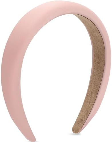 WantGor Padded Headband for Women, Wide Sponge HeadBands Plain Solid Hair Band Hoops Vintage Yoga... | Amazon (US)