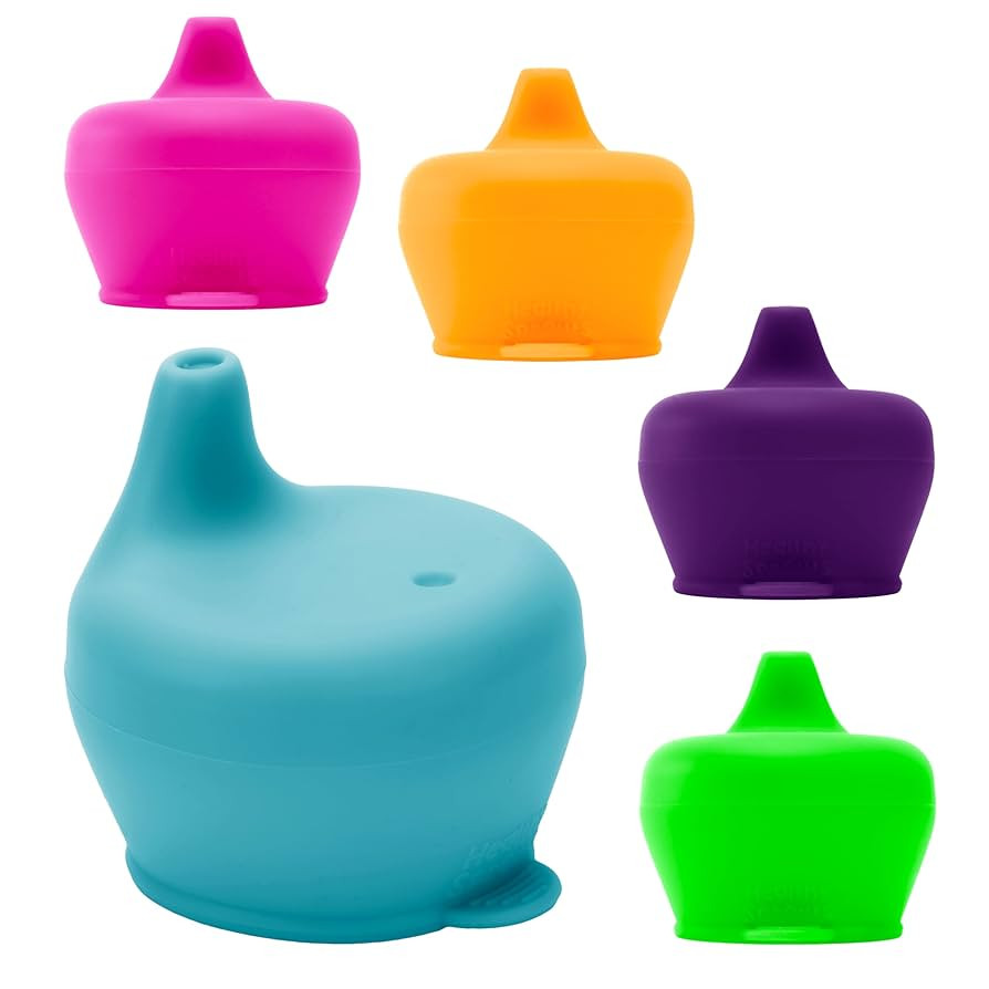 Silicone Sippy Cup Lids - Spill Proof, Fits Any Cup, BPA-Free, Durable & Soft for Babies & Toddle... | Amazon (US)