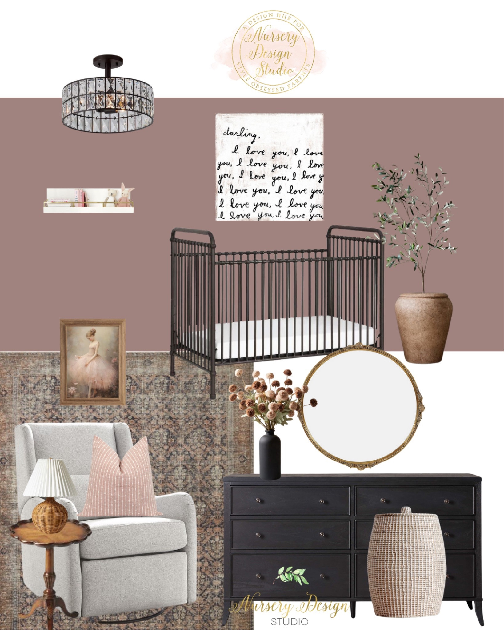 Beautiful girl’s room inspiration, pink decor, black dresser 

#LTKsalealert #LTKbaby #LTKhome