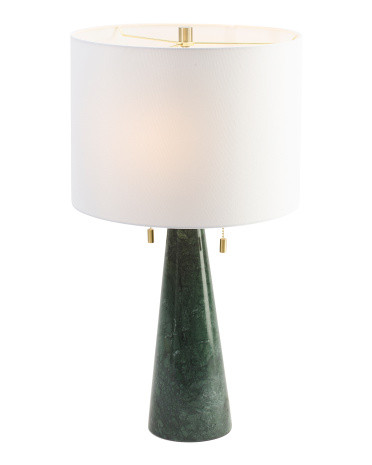 25in Marble Metal Double Pull Table Lamp | Bedroom | Marshalls | Marshalls