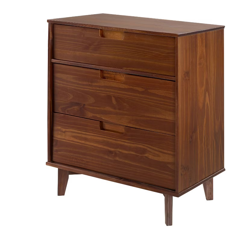 Mid-Century Modern Wood 3 Drawer Dresser - Saracina Home | Target