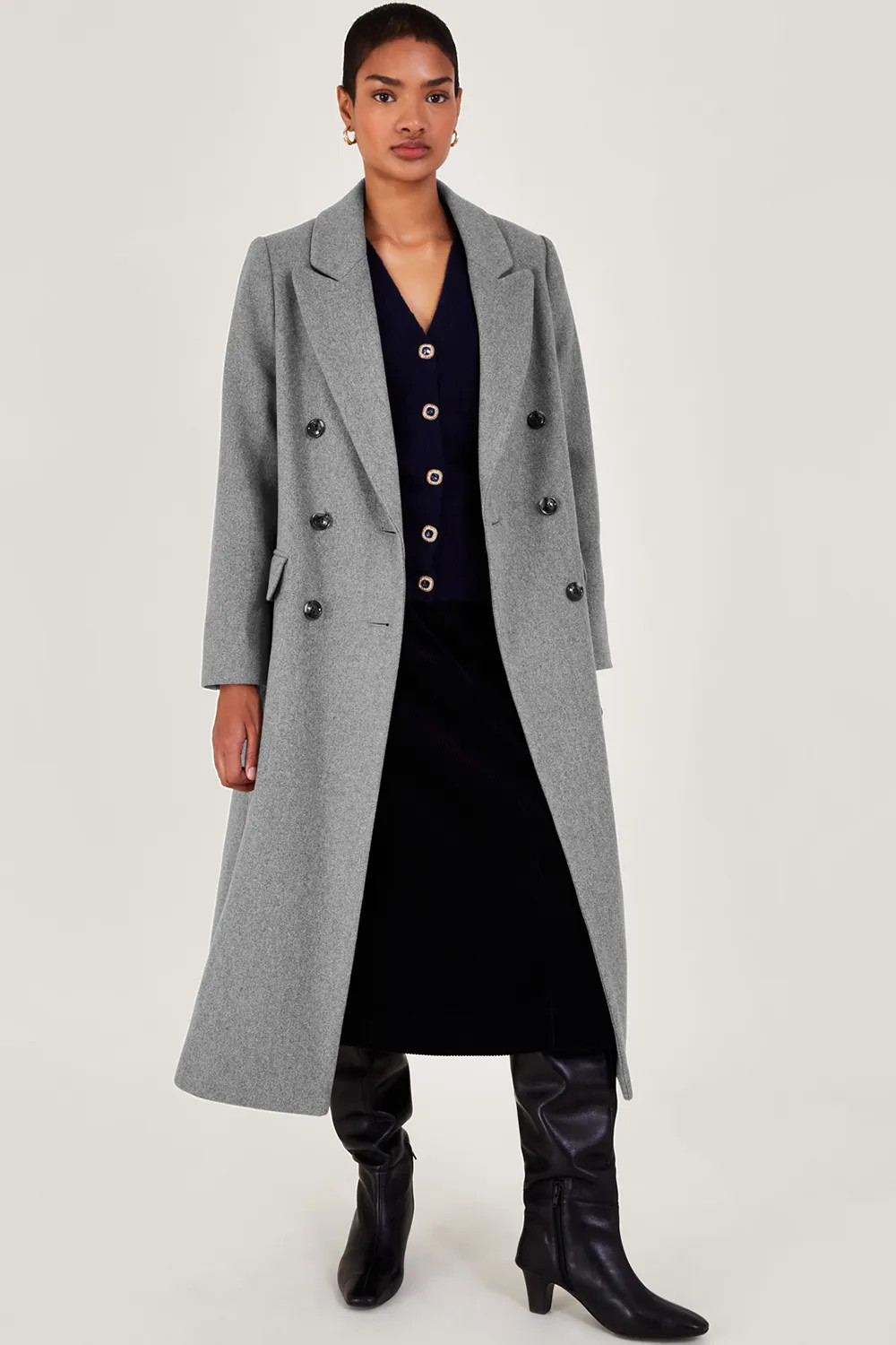 Jackets & Coats | Fay Double Breasted Coat | Monsoon | Warehouse UK & IE