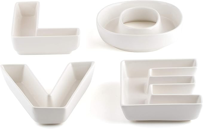 Weddingstar "LOVE" Plates Set | Amazon (US)