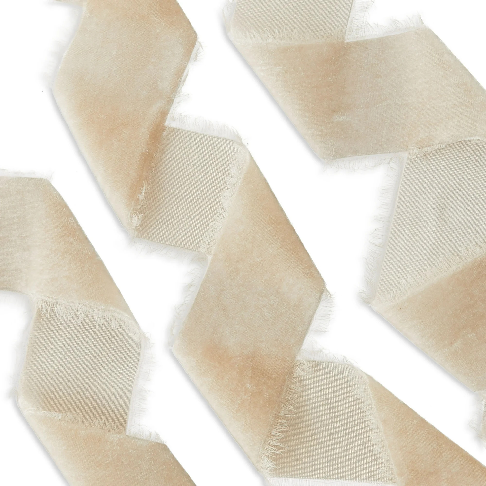 Taupe Frayed Edge Christmas Ribbon, 12', by My Texas House | Walmart (US)