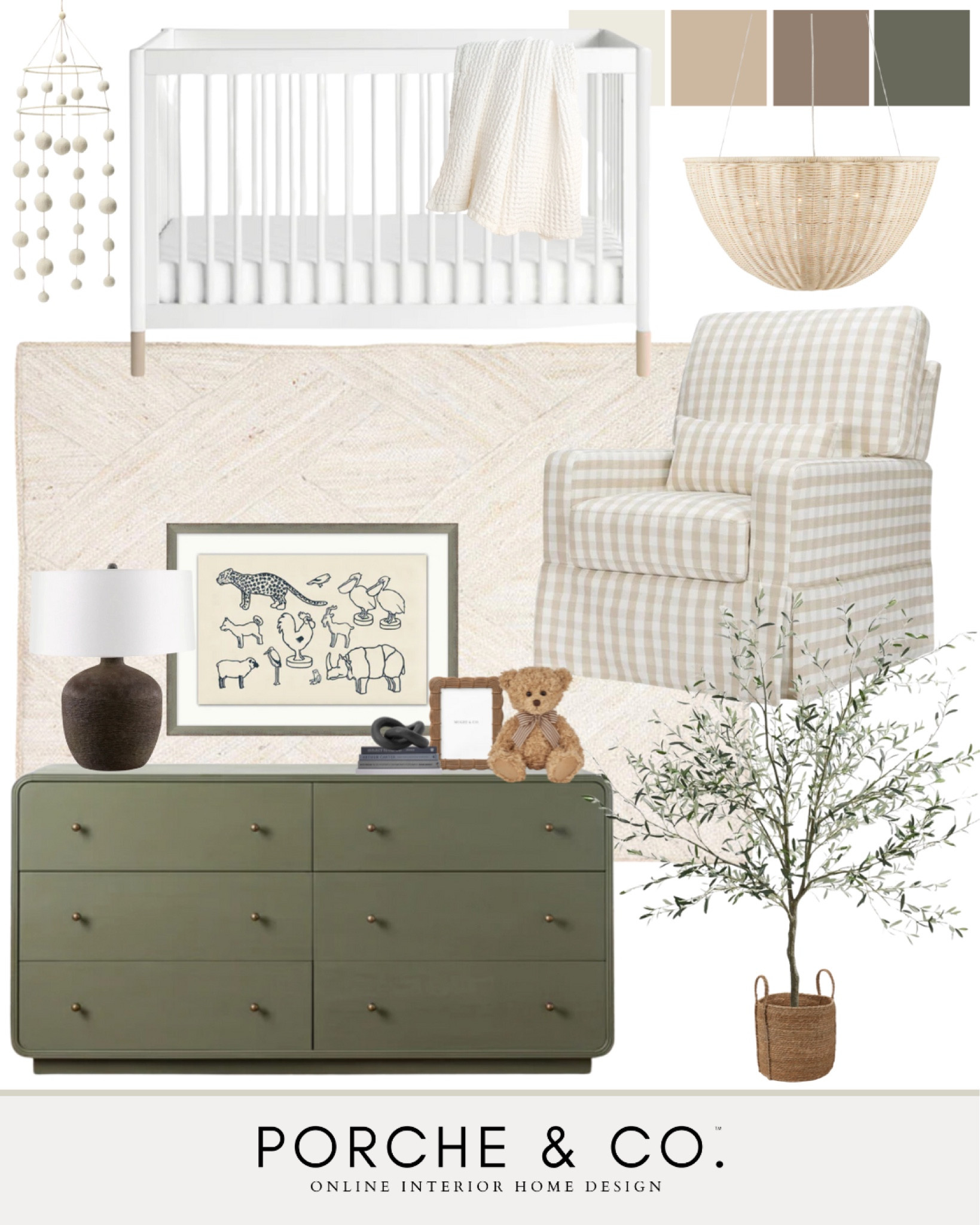 Nursery mood board, nursery inspo, nursery decor, green nursery design, olive nursery design, boys nursery design, gender neutral nursery 

#LTKsalealert #LTKhome #LTKstyletip