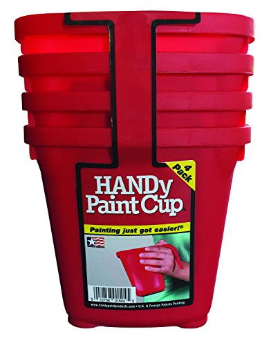 HANDy 1504-PK Paint Cup (4 Pack), Red | Amazon (US)
