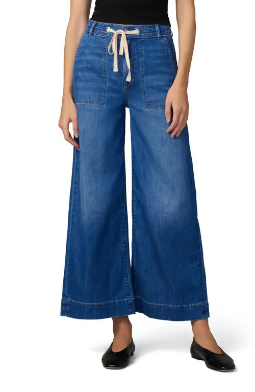 Joe's The Madeline Ankle Wide Leg Drawstring Jeans in Courage at Nordstrom, Size 28 | Nordstrom