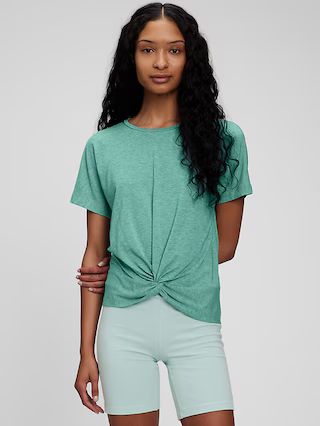 GapFit Twist-Front T-Shirt | Gap (US)