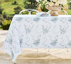 LoveShackFancy Summer Blue Rose Oilcloth | Pottery Barn (US)