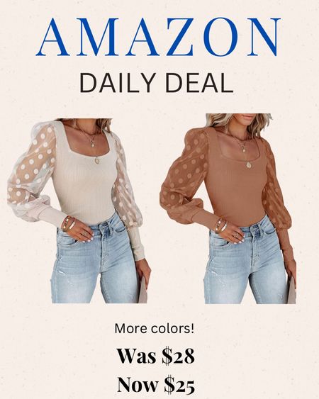 Amazon daily deal! Pretty top. Statement top. Date night. Girls night. More colors. Mom style 

#LTKSeasonal #LTKsalealert #LTKFind