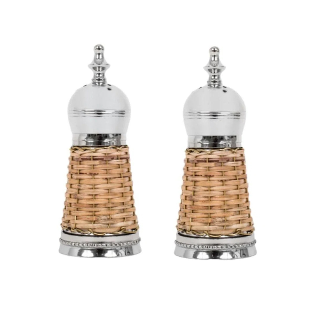Wicker Salt and Pepper Shaker (Set of 2) | Wayfair North America