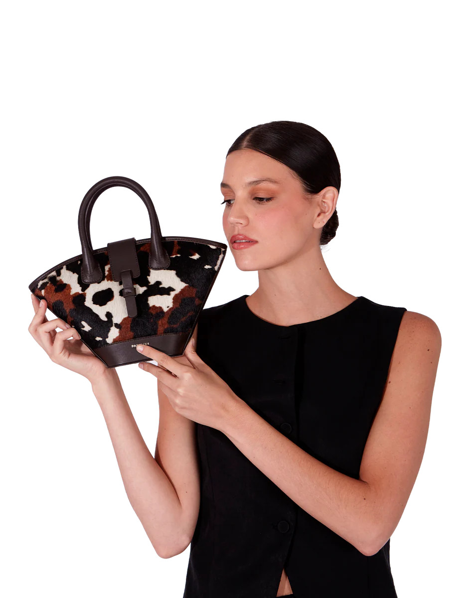 Mini Lumière Animal Print & Brown Bag by PARIS/64 | PARIS/64