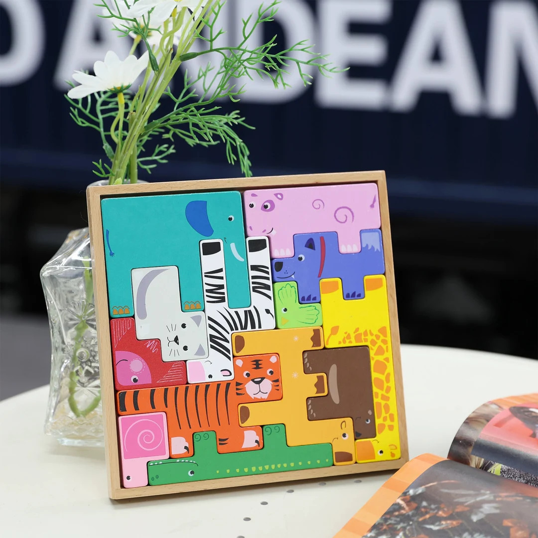 Montessori Animal Building Block & Puzzle for Kids 3 Years Old+, Best Educational Toy as Birthday... | Etsy (US)