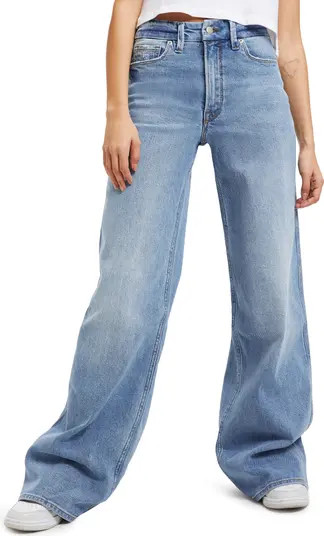 Good American Good Skate Wide Leg Jeans | Nordstrom | Nordstrom