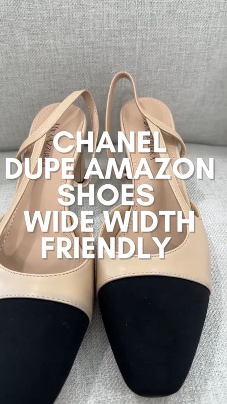 Chanel sling back heels, Chanel dupe Amazon heels. Smiles and Pearls is wearing a size 9, they are wide width friendly, and are true to size. Chanel dupe, wide width heels, Amazon heels, designer dupe 

#LTKcurves #LTKshoecrush #LTKSeasonal